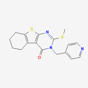 2-(methylthio)-3-(4-pyridinylmethyl)-5,6,7,8-tetrahydro[1]benzothieno[2,3-d]pyrimidin-4(3H)-one