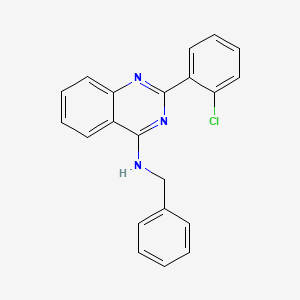 molecular formula C21H16ClN3 B4596103 N-benzyl-2-(2-chlorophenyl)-4-quinazolinamine 