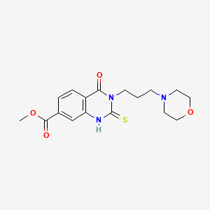 METHYL 3-[3-(MORPHOLIN-4-YL)PROPYL]-4-OXO-2-SULFANYLIDENE-1,2,3,4-TETRAHYDROQUINAZOLINE-7-CARBOXYLATE