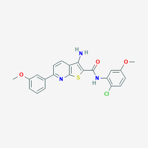 3-amino-N-(2-chloro-5-methoxyphenyl)-6-(3-methoxyphenyl)thieno[2,3-b]pyridine-2-carboxamide