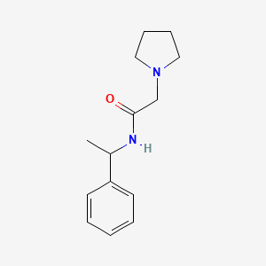 N-(1-phenylethyl)-2-(pyrrolidin-1-yl)acetamide