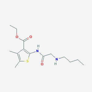 ethyl 2-[(N-butylglycyl)amino]-4,5-dimethyl-3-thiophenecarboxylate