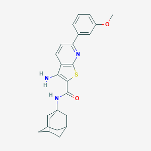 N-(1-adamantyl)-3-amino-6-(3-methoxyphenyl)thieno[2,3-b]pyridine-2-carboxamide