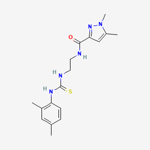 N-[2-({[(2,4-dimethylphenyl)amino]carbonothioyl}amino)ethyl]-1,5-dimethyl-1H-pyrazole-3-carboxamide