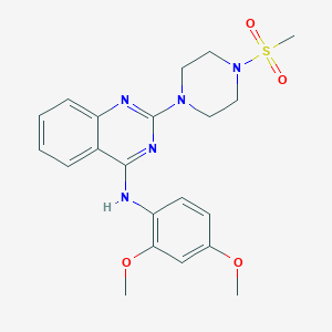 N-(2,4-dimethoxyphenyl)-2-[4-(methylsulfonyl)-1-piperazinyl]-4-quinazolinamine