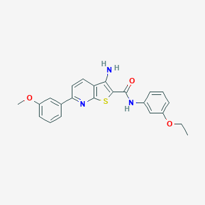 3-amino-N-(3-ethoxyphenyl)-6-(3-methoxyphenyl)thieno[2,3-b]pyridine-2-carboxamide