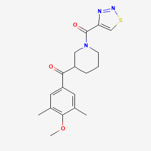 (4-methoxy-3,5-dimethylphenyl)[1-(1,2,3-thiadiazol-4-ylcarbonyl)-3-piperidinyl]methanone