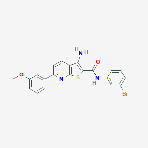 3-amino-N-(3-bromo-4-methylphenyl)-6-(3-methoxyphenyl)thieno[2,3-b]pyridine-2-carboxamide