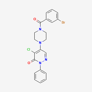 5-[4-(3-bromobenzoyl)-1-piperazinyl]-4-chloro-2-phenyl-3(2H)-pyridazinone