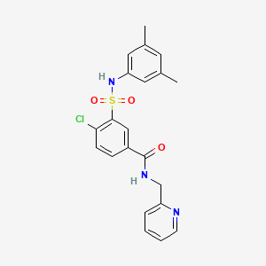 4-chloro-3-{[(3,5-dimethylphenyl)amino]sulfonyl}-N-(2-pyridinylmethyl)benzamide