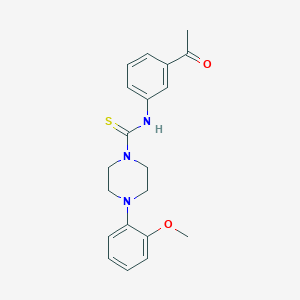 N-(3-acetylphenyl)-4-(2-methoxyphenyl)-1-piperazinecarbothioamide