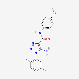 5-amino-1-(2,5-dimethylphenyl)-N-(4-methoxyphenyl)-1H-1,2,3-triazole-4-carboxamide