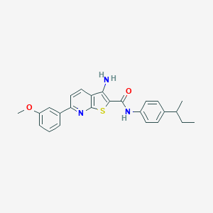 3-amino-N-(4-sec-butylphenyl)-6-(3-methoxyphenyl)thieno[2,3-b]pyridine-2-carboxamide