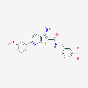 molecular formula C23H18F3N3O2S B459639 3-amino-6-(3-methoxyphenyl)-N-[3-(trifluoromethyl)benzyl]thieno[2,3-b]pyridine-2-carboxamide CAS No. 383902-16-7