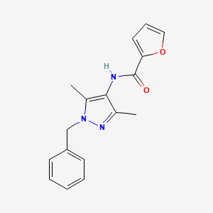 N-(1-benzyl-3,5-dimethyl-1H-pyrazol-4-yl)-2-furamide