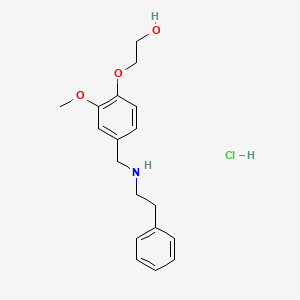 2-(2-methoxy-4-{[(2-phenylethyl)amino]methyl}phenoxy)ethanol hydrochloride