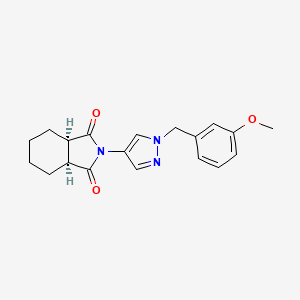 (3aR,7aS)-2-[1-(3-methoxybenzyl)-1H-pyrazol-4-yl]hexahydro-1H-isoindole-1,3(2H)-dione