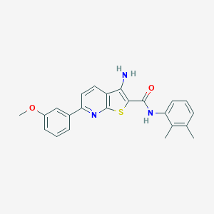 molecular formula C23H21N3O2S B459643 3-amino-N-(2,3-dimethylphenyl)-6-(3-methoxyphenyl)thieno[2,3-b]pyridine-2-carboxamide CAS No. 384373-45-9