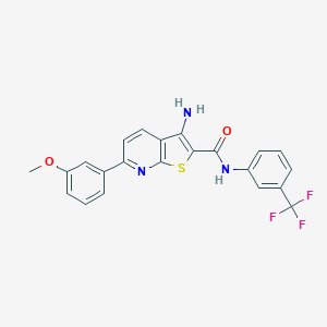 3-amino-6-(3-methoxyphenyl)-N-[3-(trifluoromethyl)phenyl]thieno[2,3-b]pyridine-2-carboxamide