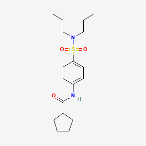 N-{4-[(dipropylamino)sulfonyl]phenyl}cyclopentanecarboxamide