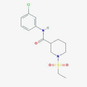 N-(3-chlorophenyl)-1-(ethylsulfonyl)piperidine-3-carboxamide