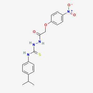 N-(4-isopropylphenyl)-2-[(4-nitrophenoxy)acetyl]hydrazinecarbothioamide