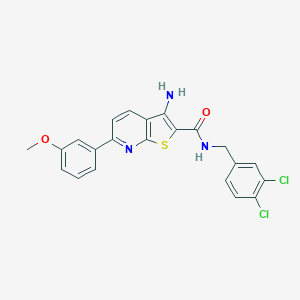 3-amino-N-(3,4-dichlorobenzyl)-6-(3-methoxyphenyl)thieno[2,3-b]pyridine-2-carboxamide