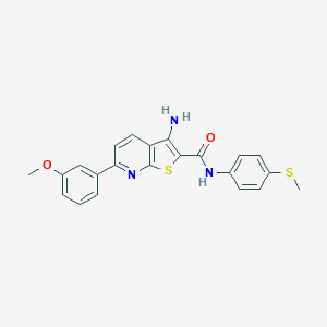 3-amino-6-(3-methoxyphenyl)-N-[4-(methylsulfanyl)phenyl]thieno[2,3-b]pyridine-2-carboxamide