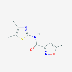 N-(4,5-dimethyl-1,3-thiazol-2-yl)-5-methyl-3-isoxazolecarboxamide