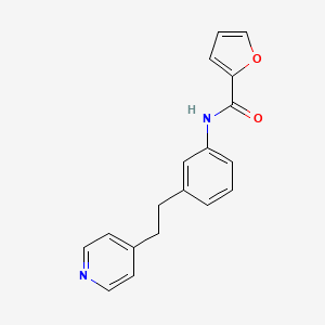 N-{3-[2-(4-pyridinyl)ethyl]phenyl}-2-furamide