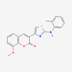 8-methoxy-3-{2-[(2-methylphenyl)amino]-1,3-thiazol-4-yl}-2H-chromen-2-one