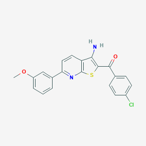 [3-Amino-6-(3-methoxyphenyl)thieno[2,3-b]pyridin-2-yl](4-chlorophenyl)methanone