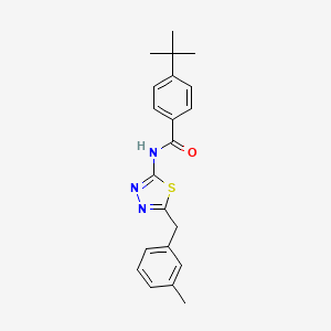 4-tert-butyl-N-[5-(3-methylbenzyl)-1,3,4-thiadiazol-2-yl]benzamide