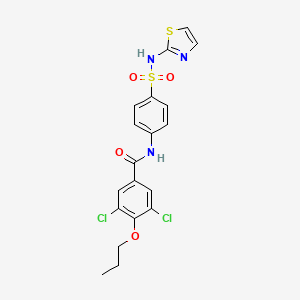 3,5-dichloro-4-propoxy-N-{4-[(1,3-thiazol-2-ylamino)sulfonyl]phenyl}benzamide