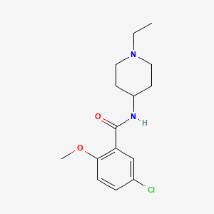 5-chloro-N-(1-ethyl-4-piperidinyl)-2-methoxybenzamide