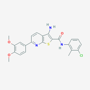 3-amino-N-(3-chloro-2-methylphenyl)-6-(3,4-dimethoxyphenyl)thieno[2,3-b]pyridine-2-carboxamide