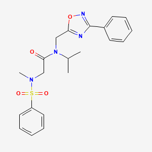 N~1~-isopropyl-N~2~-methyl-N~1~-[(3-phenyl-1,2,4-oxadiazol-5-yl)methyl]-N~2~-(phenylsulfonyl)glycinamide