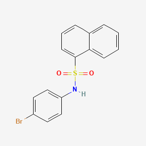 molecular formula C16H12BrNO2S B4596707 N-(4-bromophenyl)-1-naphthalenesulfonamide 