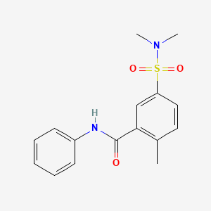 5-[(dimethylamino)sulfonyl]-2-methyl-N-phenylbenzamide