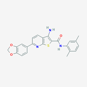 3-amino-6-(1,3-benzodioxol-5-yl)-N-(2,5-dimethylphenyl)thieno[2,3-b]pyridine-2-carboxamide