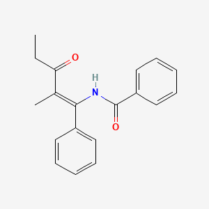 N-(2-methyl-3-oxo-1-phenyl-1-penten-1-yl)benzamide