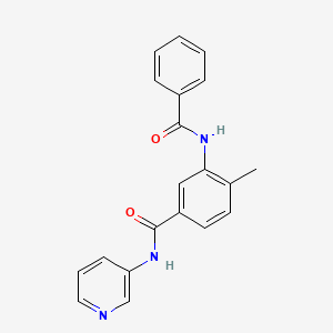 molecular formula C20H17N3O2 B4596822 3-(benzoylamino)-4-methyl-N-3-pyridinylbenzamide 