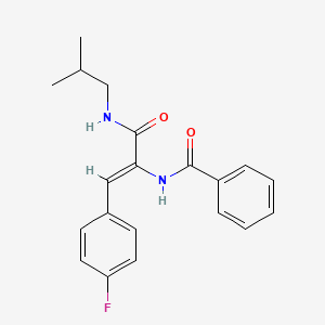 N-{2-(4-fluorophenyl)-1-[(isobutylamino)carbonyl]vinyl}benzamide