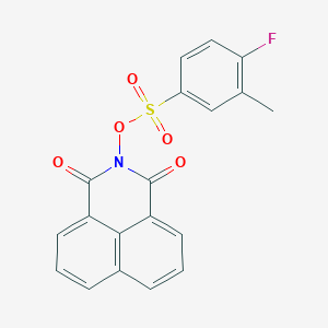 2-{[(4-fluoro-3-methylphenyl)sulfonyl]oxy}-1H-benzo[de]isoquinoline-1,3(2H)-dione