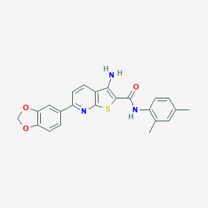 3-amino-6-(1,3-benzodioxol-5-yl)-N-(2,4-dimethylphenyl)thieno[2,3-b]pyridine-2-carboxamide