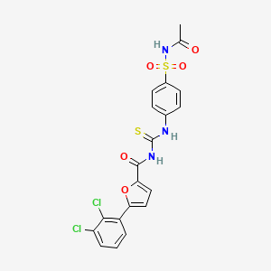 N-[({4-[(acetylamino)sulfonyl]phenyl}amino)carbonothioyl]-5-(2,3-dichlorophenyl)-2-furamide