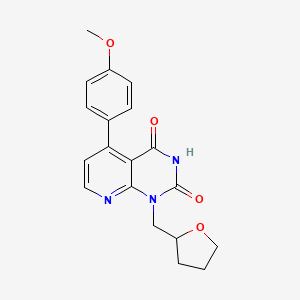 5-(4-methoxyphenyl)-1-(tetrahydro-2-furanylmethyl)pyrido[2,3-d]pyrimidine-2,4(1H,3H)-dione