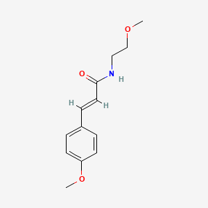 molecular formula C13H17NO3 B4596897 N-(2-methoxyethyl)-3-(4-methoxyphenyl)acrylamide 