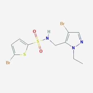 5-bromo-N-[(4-bromo-1-ethyl-1H-pyrazol-5-yl)methyl]-2-thiophenesulfonamide