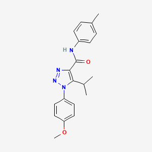 molecular formula C20H22N4O2 B4596933 5-isopropyl-1-(4-methoxyphenyl)-N-(4-methylphenyl)-1H-1,2,3-triazole-4-carboxamide 